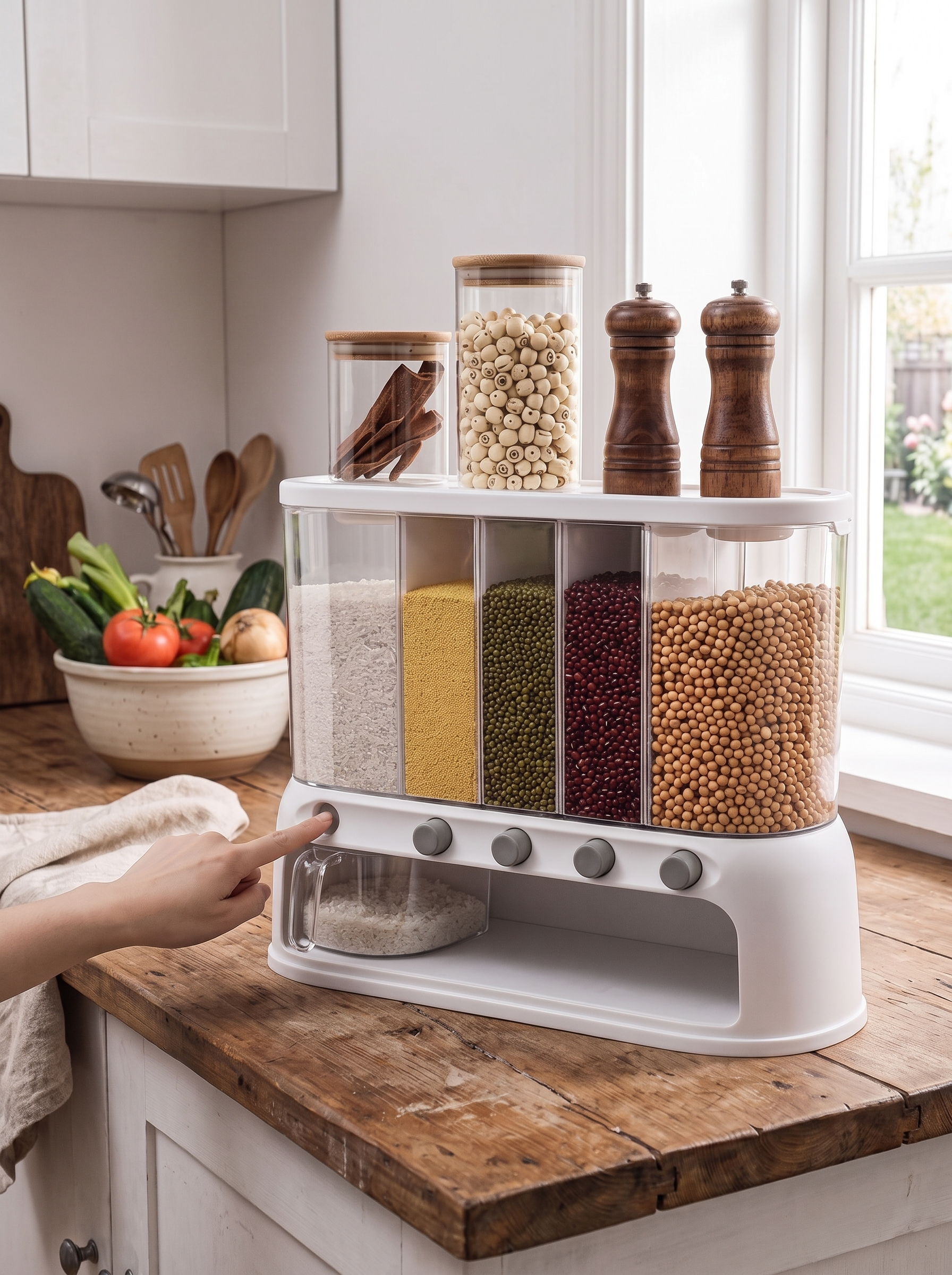 Multi-Compartment Grain Storage Container lifestyle image