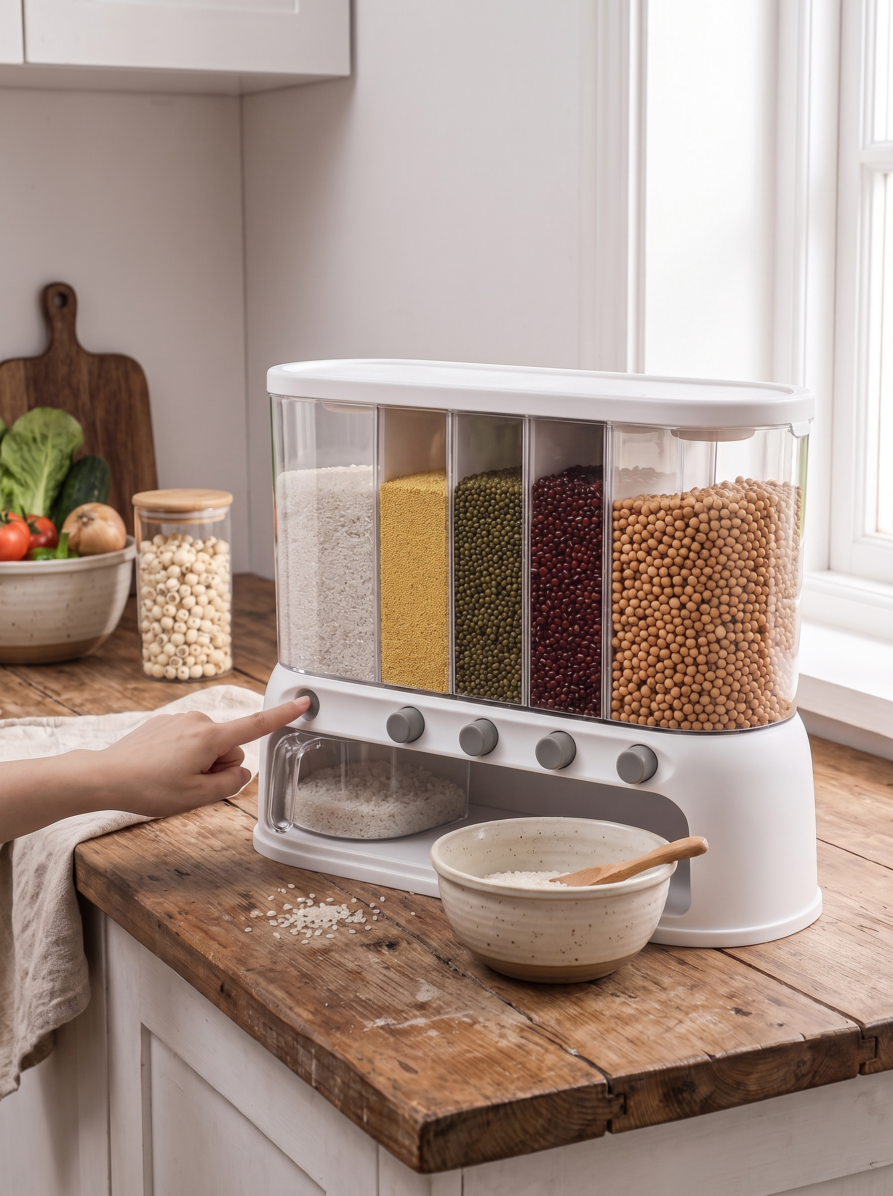 Multi-Compartment Grain Storage Container lifestyle image