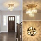 Gold Luxury Crystal Ceiling Light