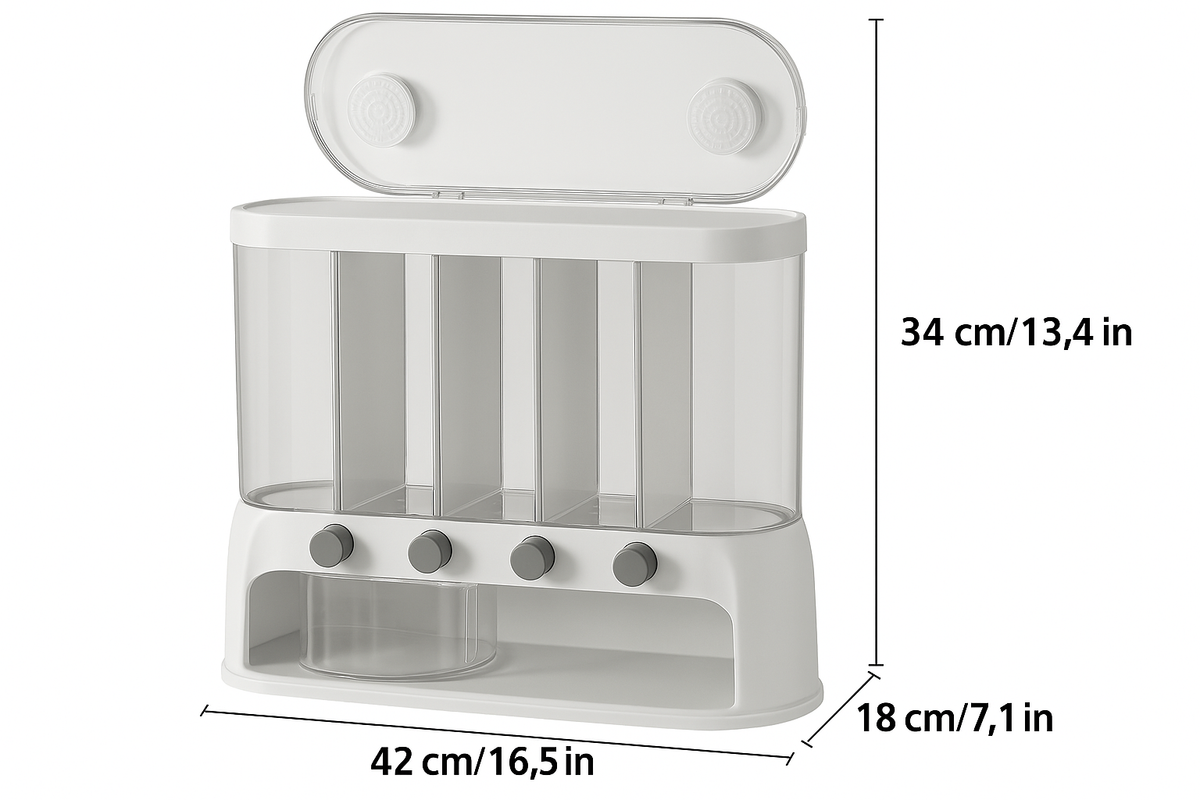 Multi-Compartment Grain Storage Container