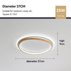 Walnut LED Ceiling Lamp