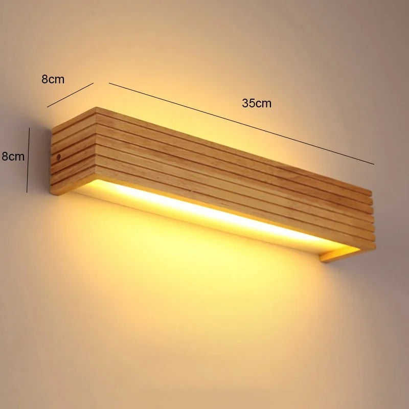 Wooden LED Wall Lamp